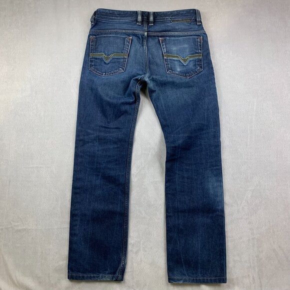 Diesel Mens Pants 29 Blue Distressed Jeans Safado Regular Slim Straight 29x30 - Picture 10 of 13
